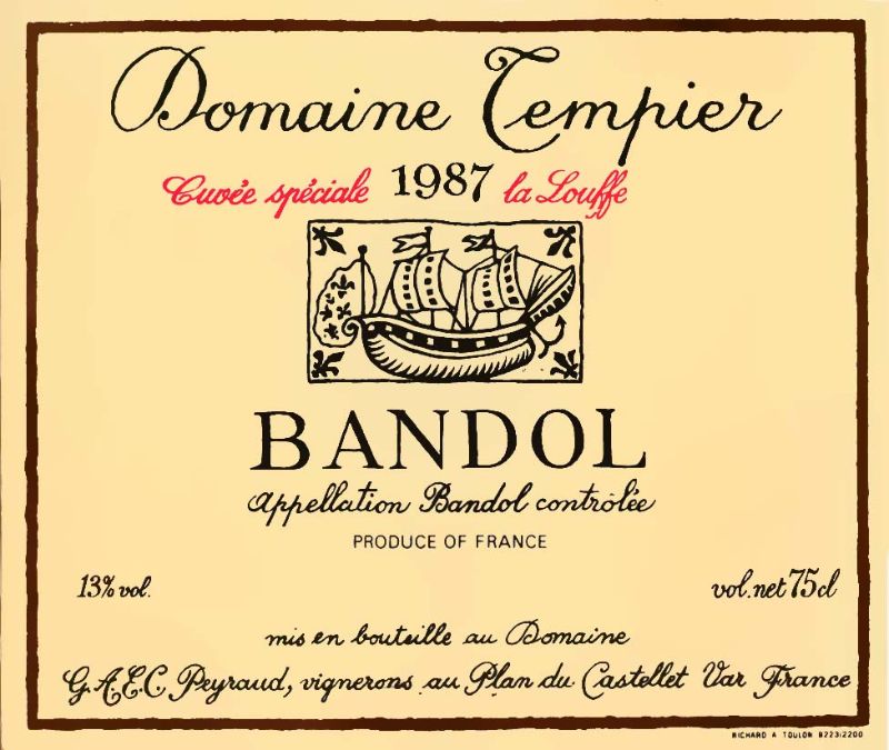 Bandol-Tempier-La Louffe 1987.jpg